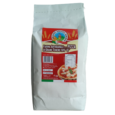 Mulino Aquara Alburni • Farina Artigianale per PIZZA di grano tenero tipo "0" 1kg