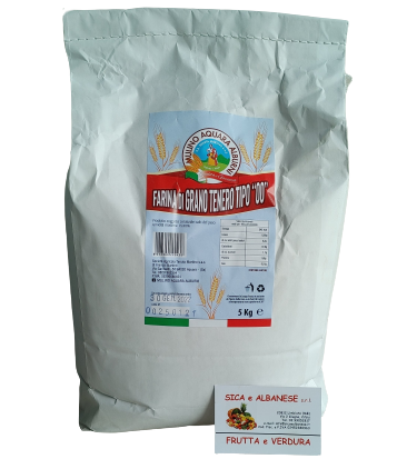 Mulino Aquara Alburni • Farina di grano tenero Tipo "00" 5 kg