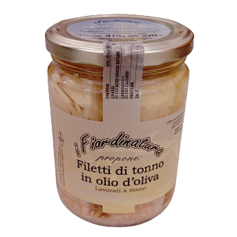 i Fiordinatura • Filetti di tonno in olio di oliva • 415 grammi