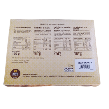 Cartellate Mastrodonato al miele 180 grammi